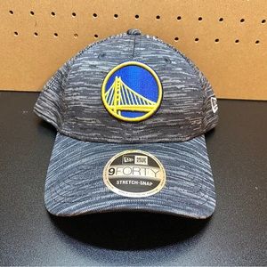 New Era Golden State Warriors Hat Stretch Snap Gray 9FORTY Cap NBA